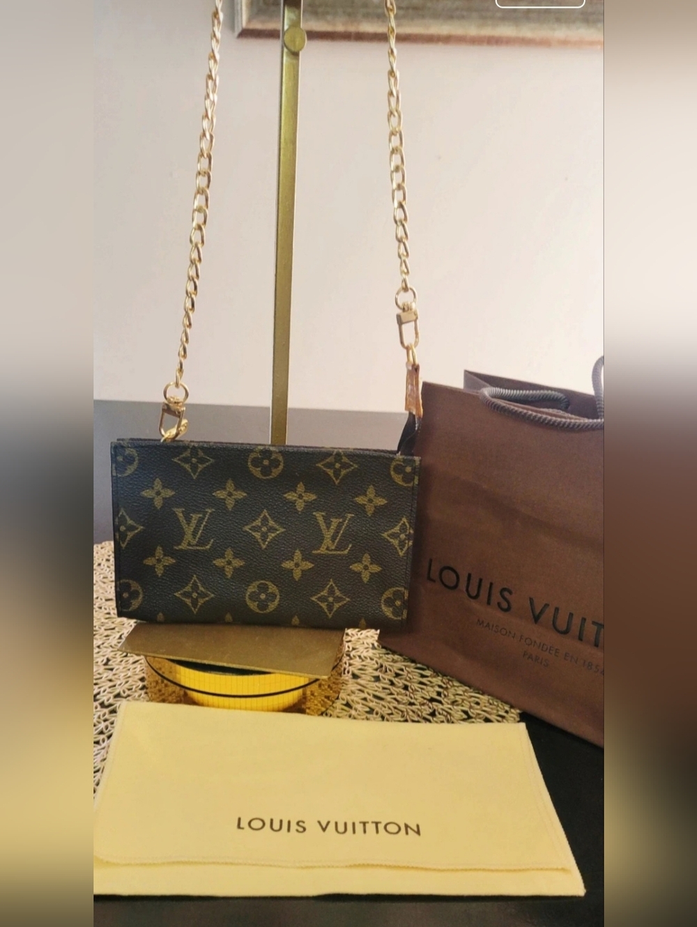 Authentic Louis Vuitton Monogram Pouch